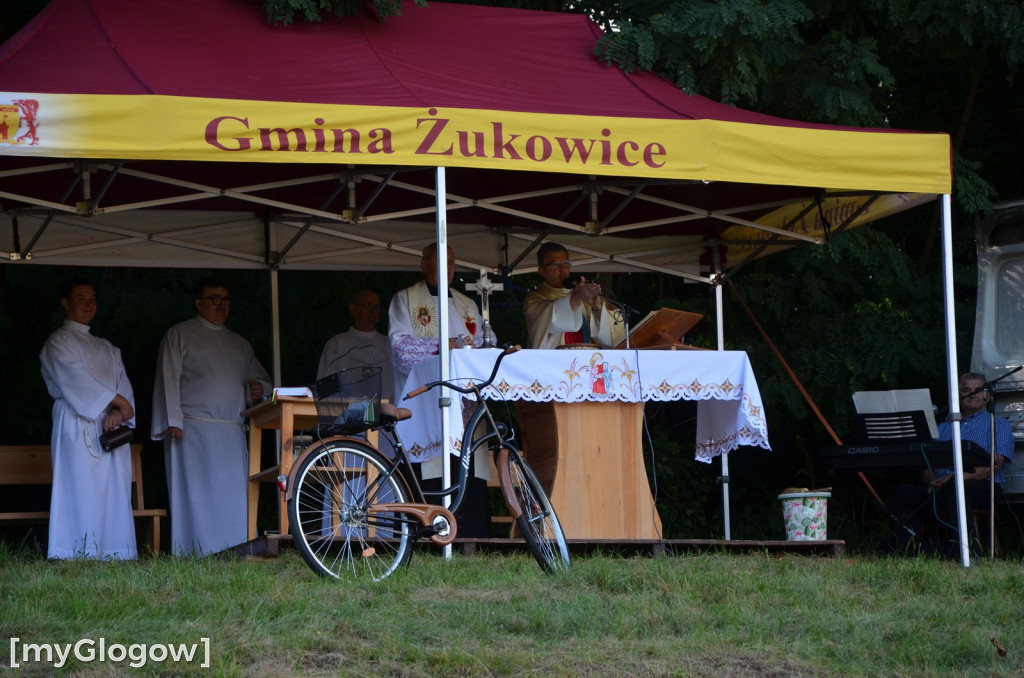 Poświęcenie samochodów pod Górą Świętej Anny koło Głogowa
