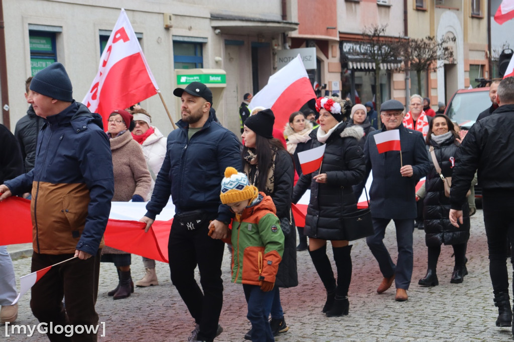 Marsz Niepodległości 2024 w Głogowie