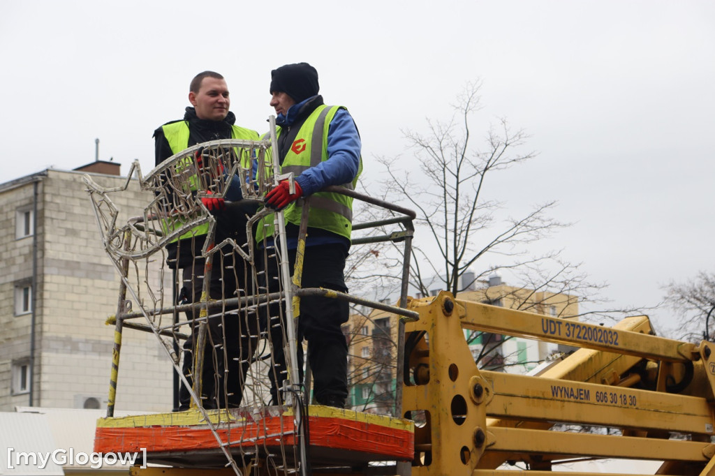 Świąteczne ozdoby w Głogowie