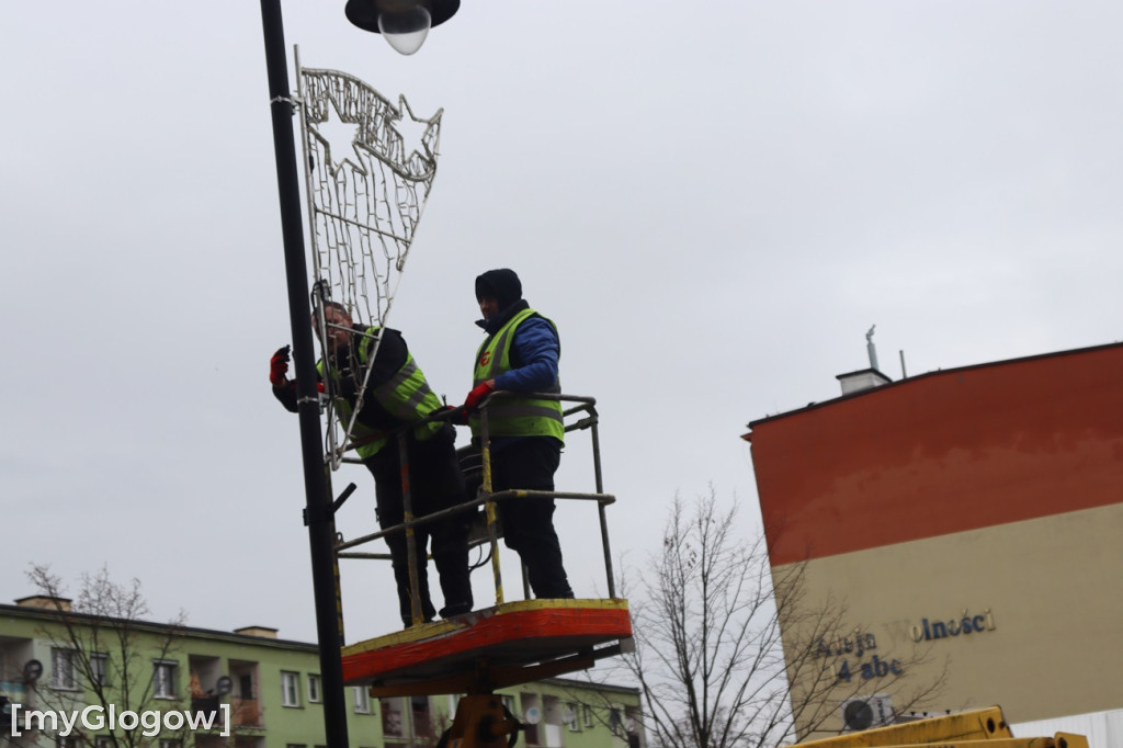 Świąteczne ozdoby w Głogowie