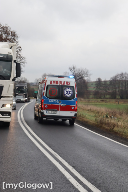 Ciężarówką w osobówkę w Dankowicach