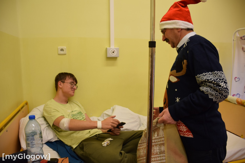 Mikołajki w Głogowskim Szpitalu Powiatowym