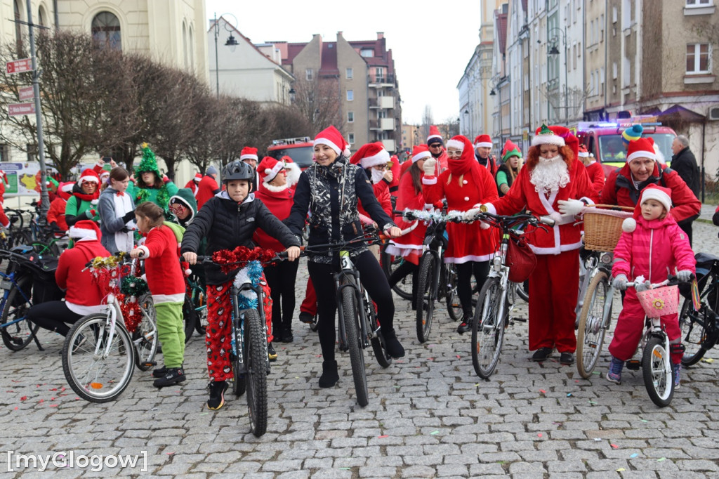 Mikołaje na rowerach