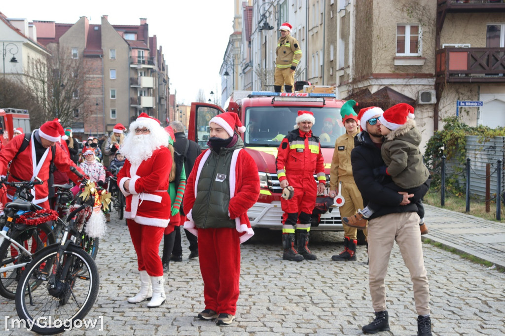 Mikołaje na rowerach