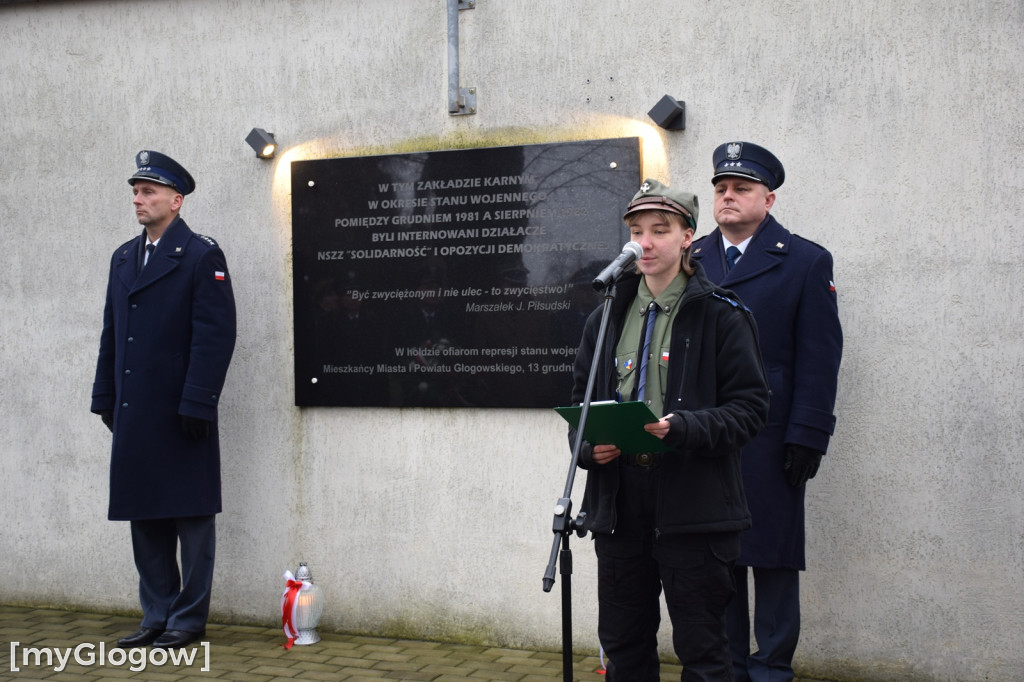 Rocznica 13 grudnia pod ZK w Głogowie