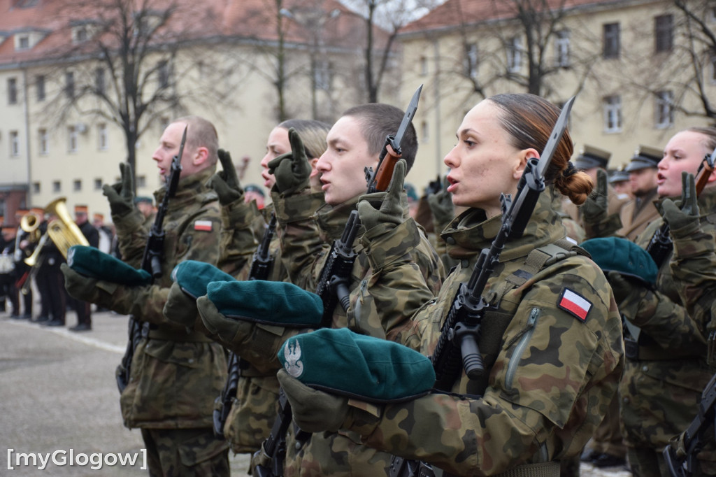 Przysięga wojskowa w Głogowie