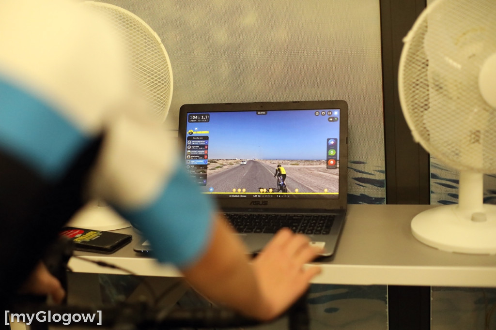 Nowoczesna sala treningowa dla kolarzy