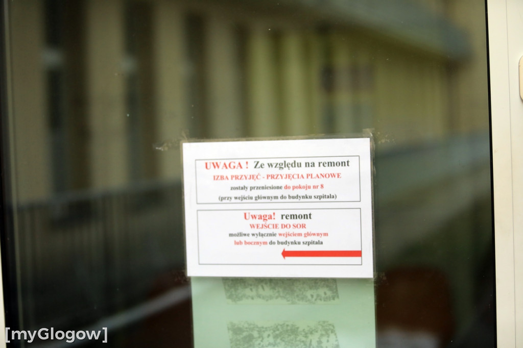 Trwa remont SOR-u w Głogowie