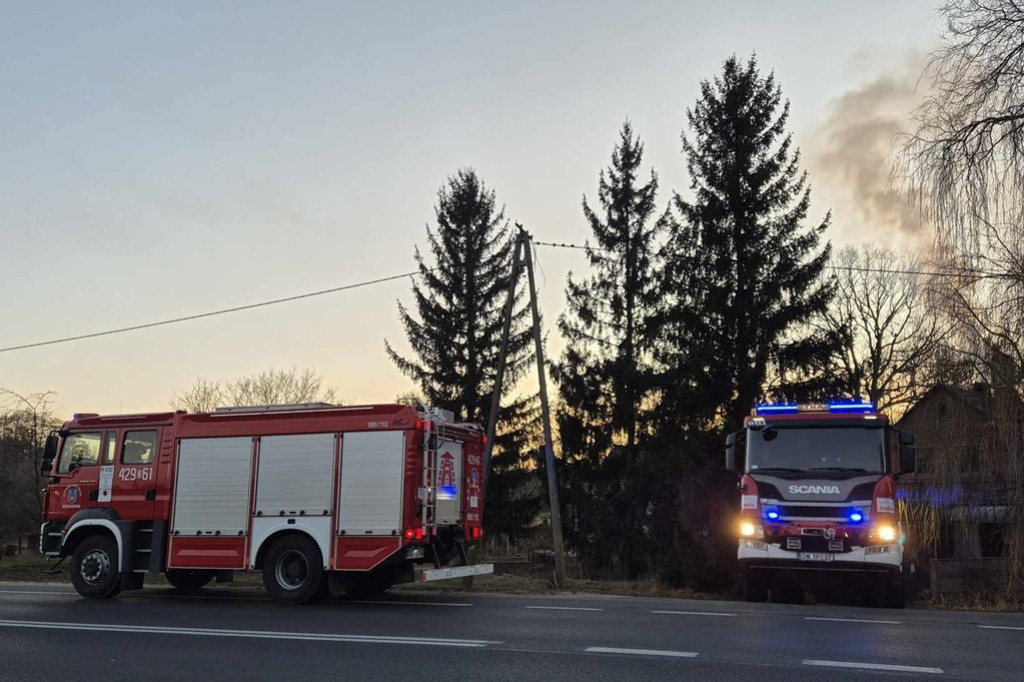 Ogień z komina na pół metra