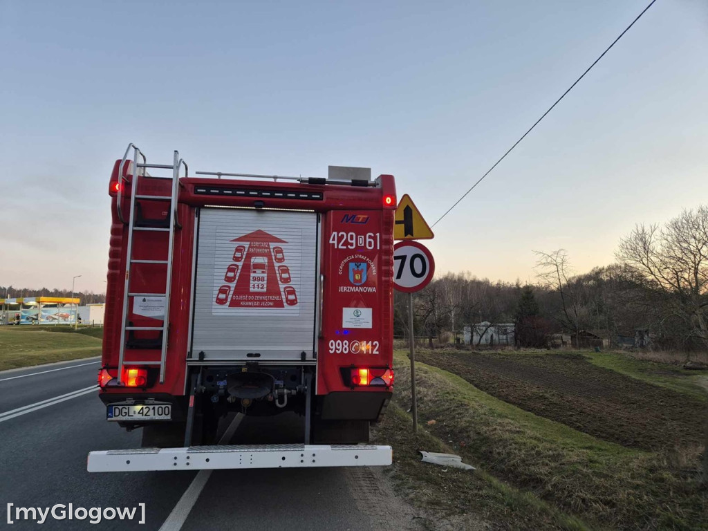 Ogień z komina na pół metra