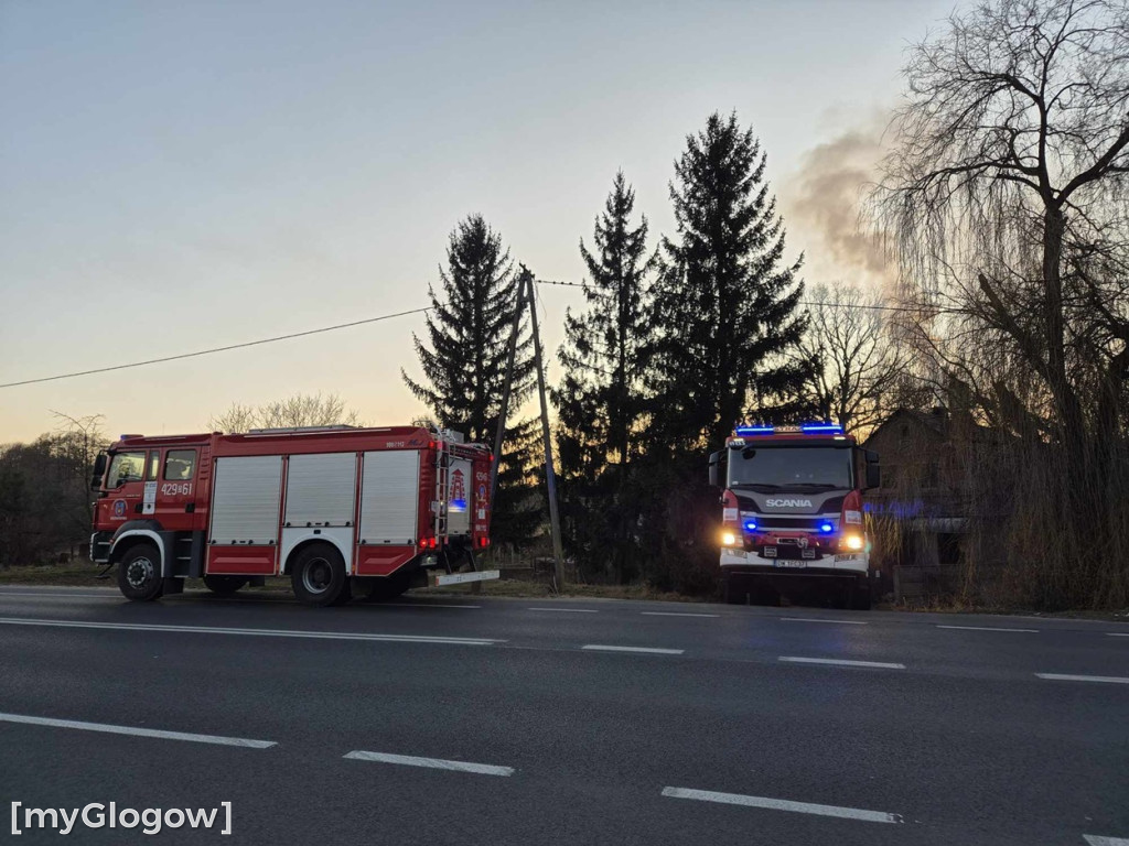 Ogień z komina na pół metra