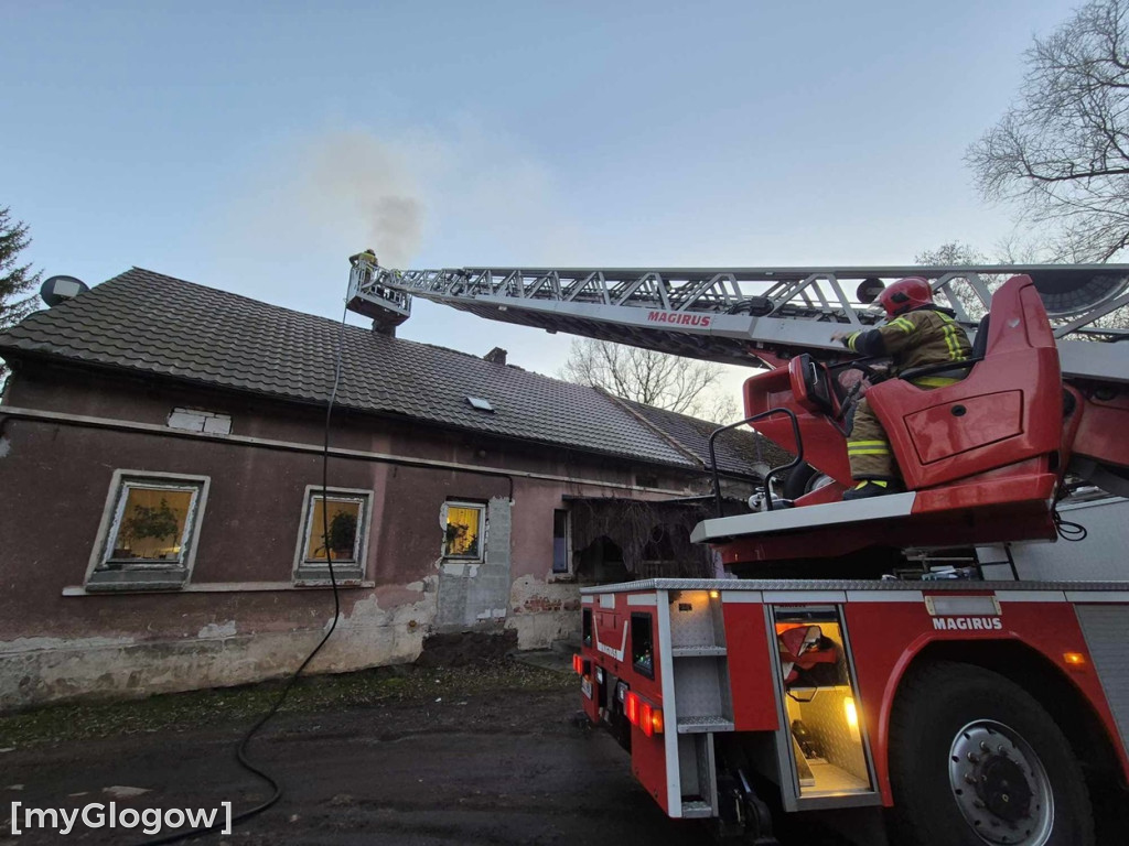 Ogień z komina na pół metra