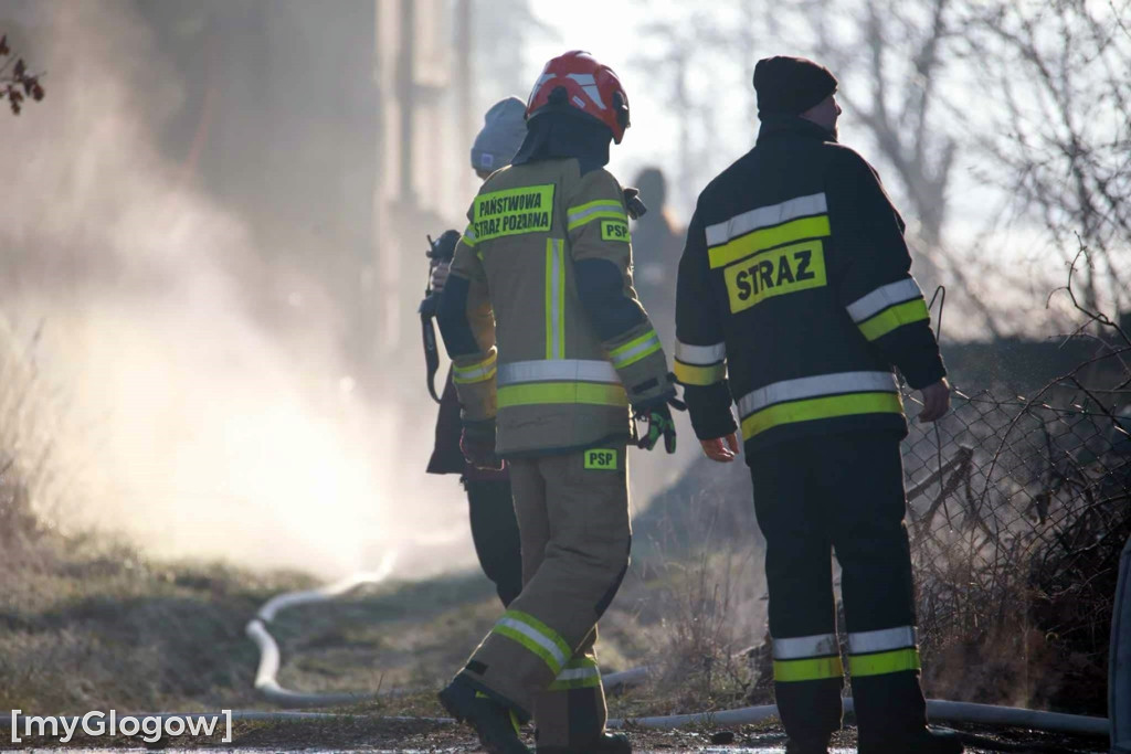 Pożar pod Głogowem!