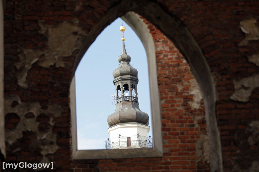 Zwiedzali ruiny kościoła św. Mikołaja w Głogowie