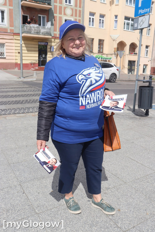 Zwolennicy Nawrockiego