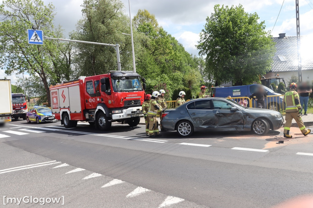 Zderzenie aut w Nielubi