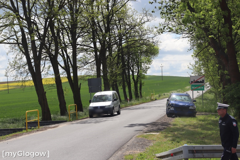 Zderzenie aut w Nielubi
