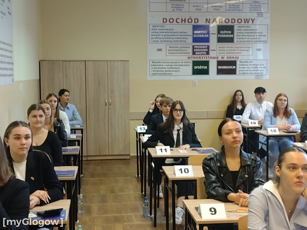 Matura w  głogowskim Ekonomiku