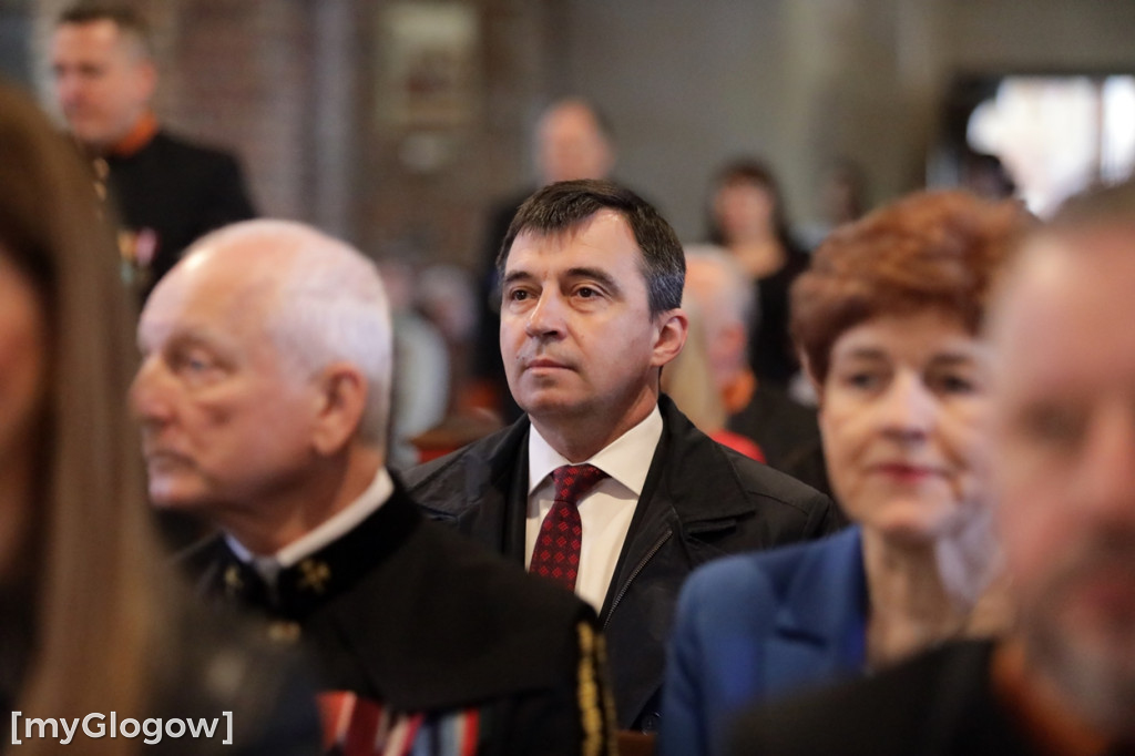 Uroczysta msza święta KGHM w kolegiacie