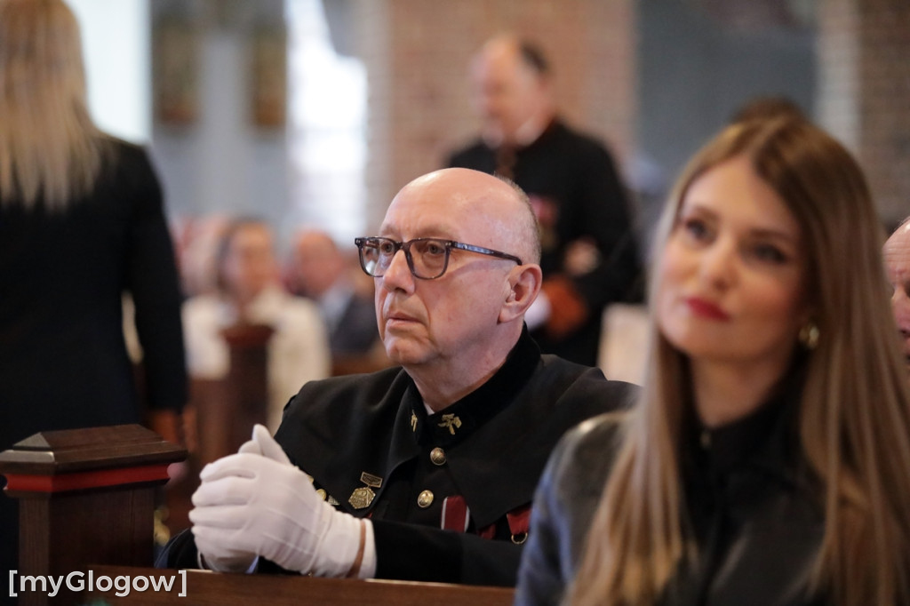 Uroczysta msza święta KGHM w kolegiacie