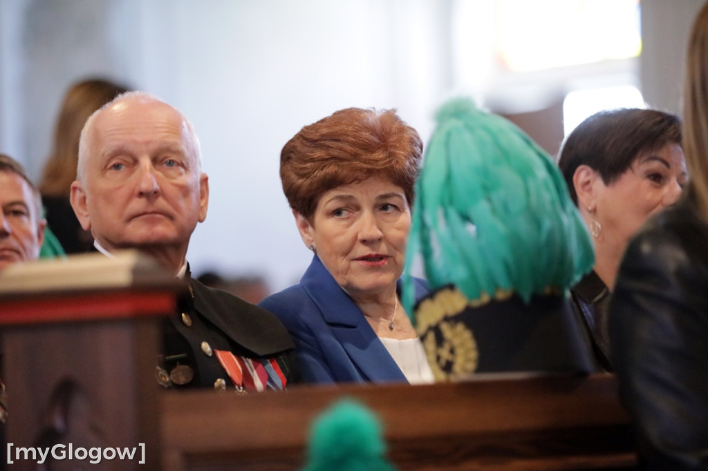 Uroczysta msza święta KGHM w kolegiacie