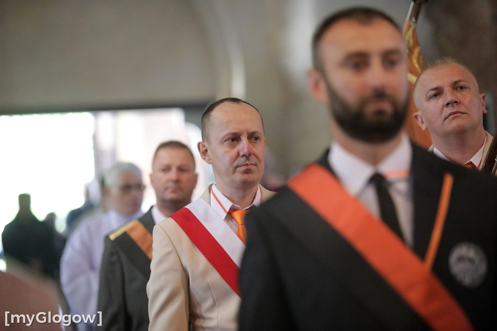 Uroczysta msza święta KGHM w kolegiacie