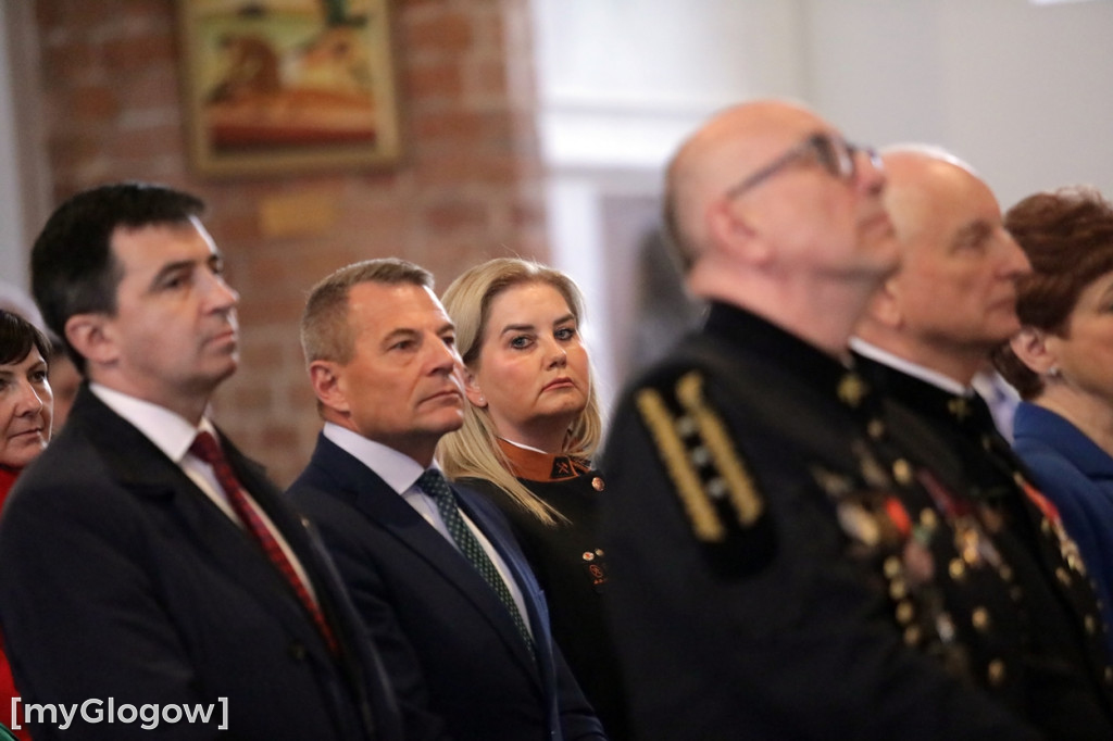 Uroczysta msza święta KGHM w kolegiacie