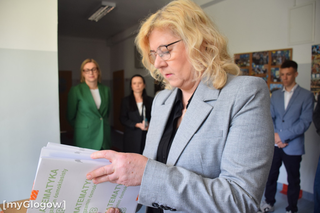 Egzamin z matematyki w SP 7 w Głogowie