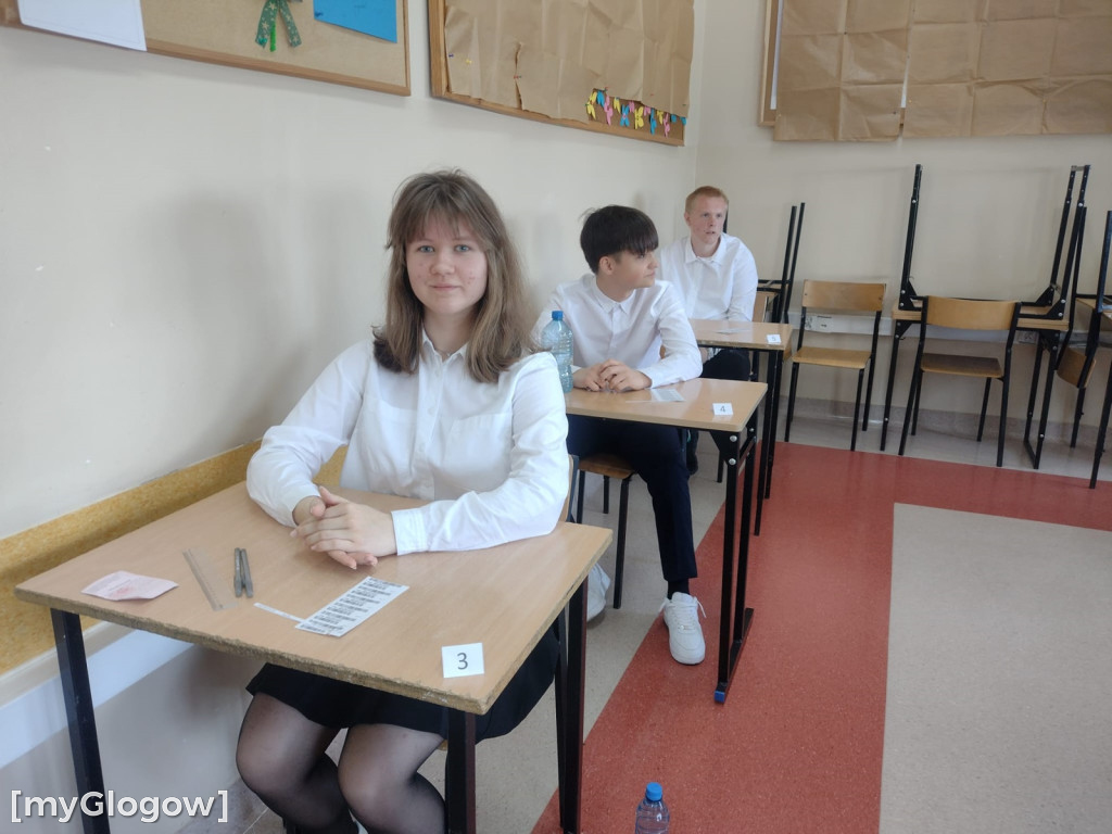 Egzamin ósmoklasistów w SP nr 8 w Głogowie