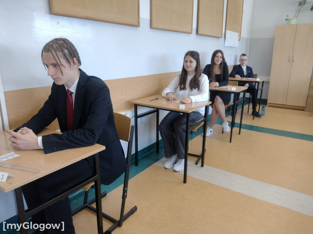 Egzamin ósmoklasistów w SP nr 8 w Głogowie