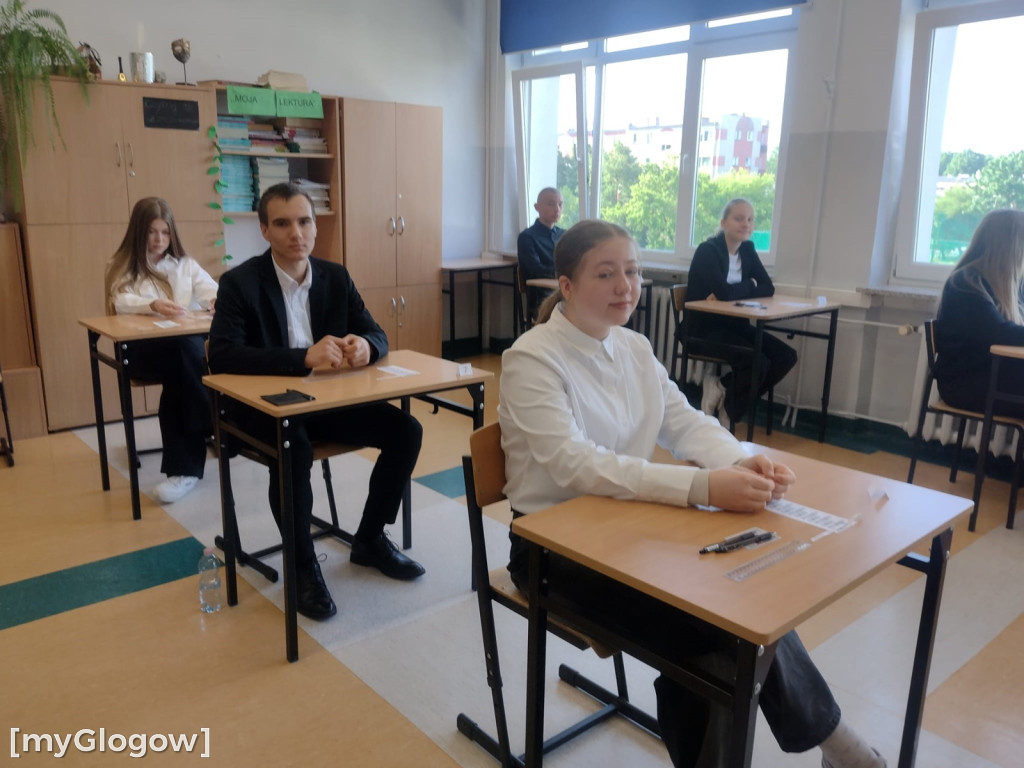 Egzamin ósmoklasistów w SP nr 8 w Głogowie