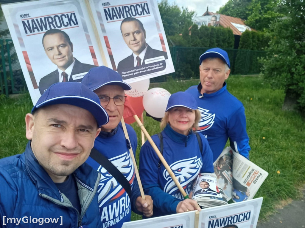 Głogów i powiat głogowski wspierają Nawrockiego