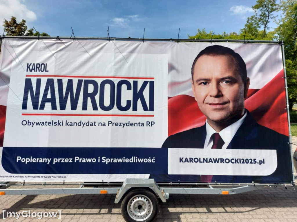 Głogów i powiat głogowski wspierają Nawrockiego