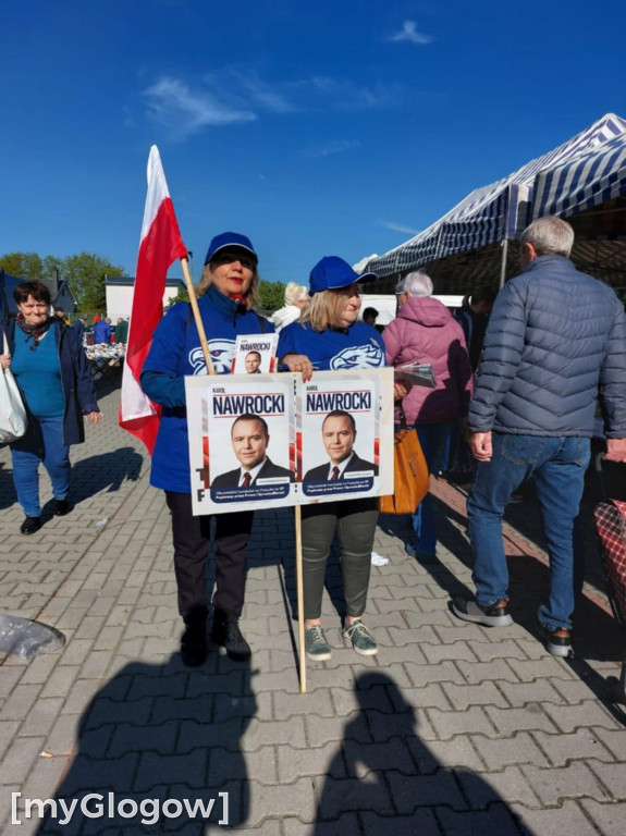 Głogów i powiat głogowski wspierają Nawrockiego