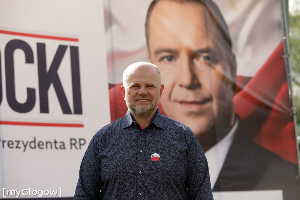 Głogów i powiat głogowski wspierają Nawrockiego