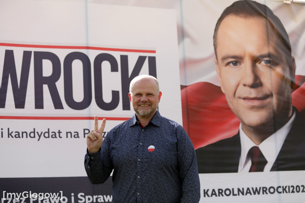 Głogów i powiat głogowski wspierają Nawrockiego