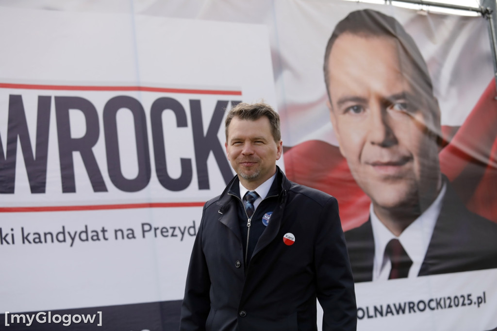 Głogów i powiat głogowski wspierają Nawrockiego