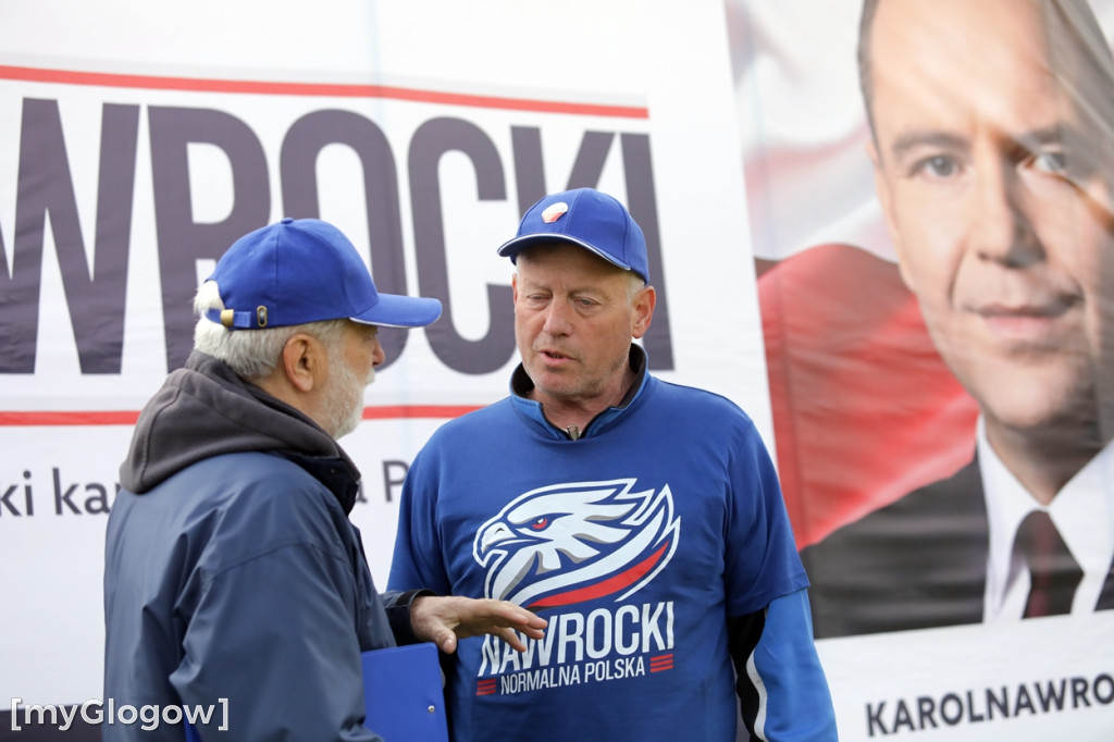 Głogów i powiat głogowski wspierają Nawrockiego
