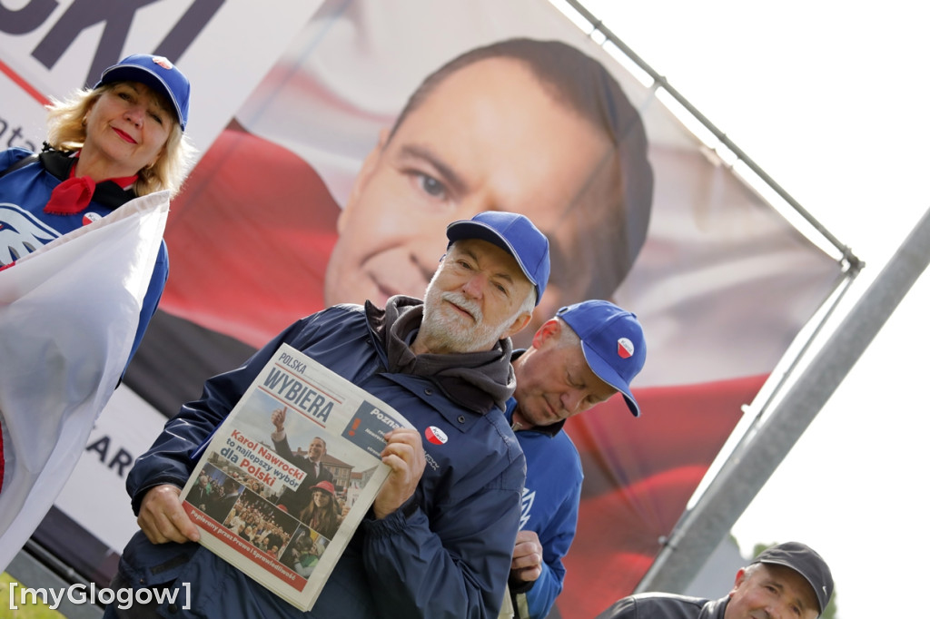 Głogów i powiat głogowski wspierają Nawrockiego