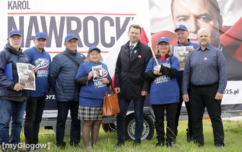 Głogów i powiat głogowski wspierają Nawrockiego