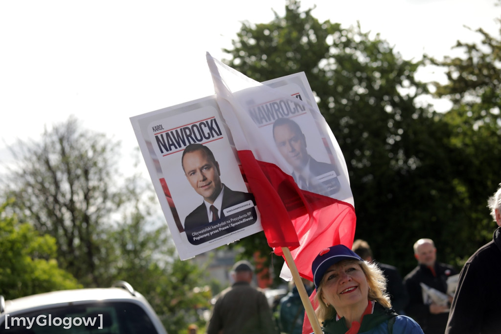 Głogów i powiat głogowski wspierają Nawrockiego