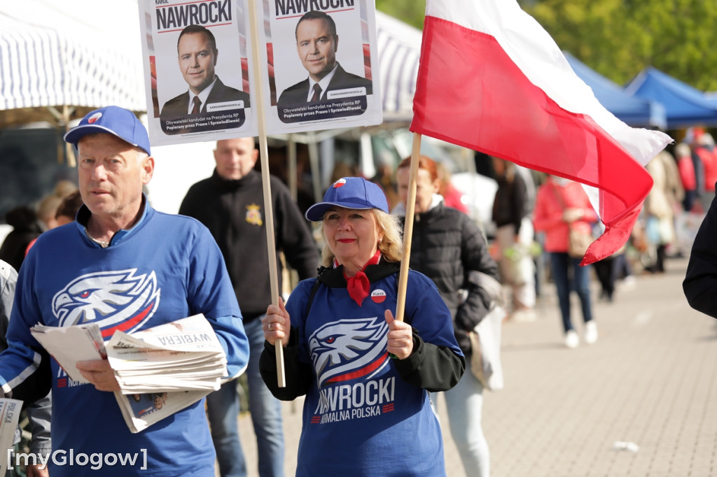 Głogów i powiat głogowski wspierają Nawrockiego