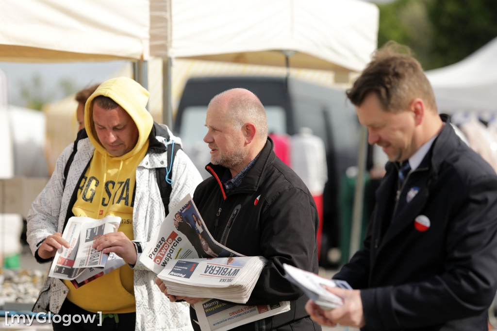 Głogów i powiat głogowski wspierają Nawrockiego