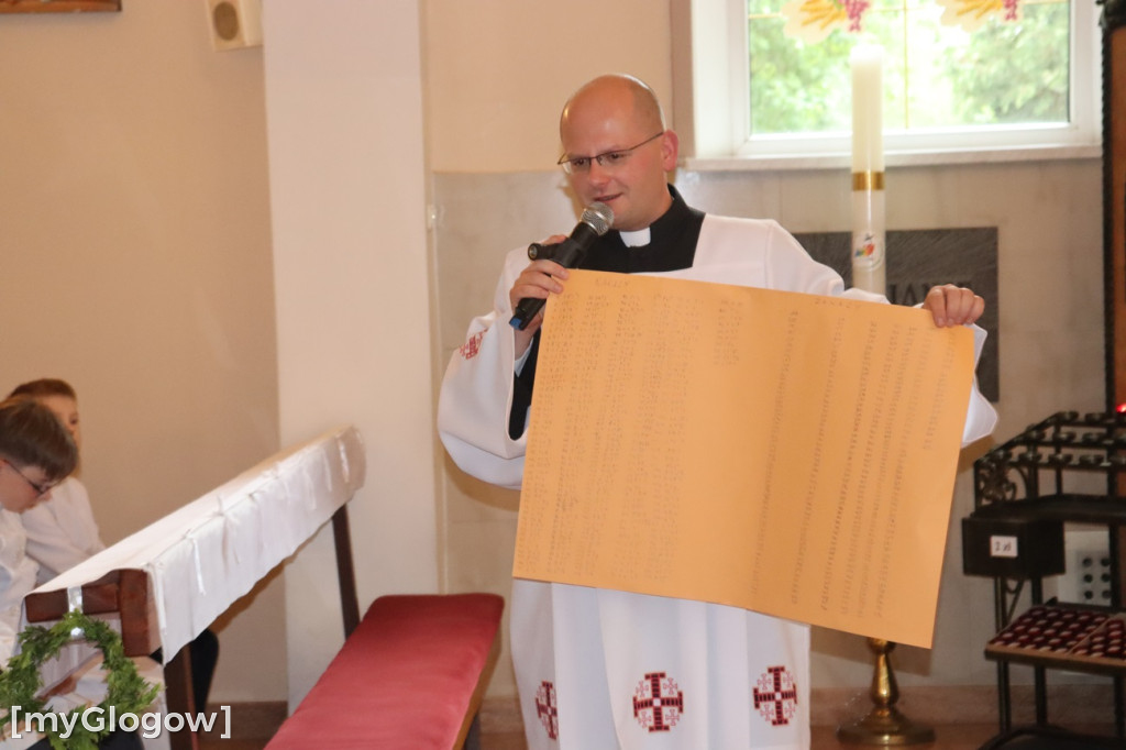 Pierwsza komunia w parafii św. Kolbe w Głogowie