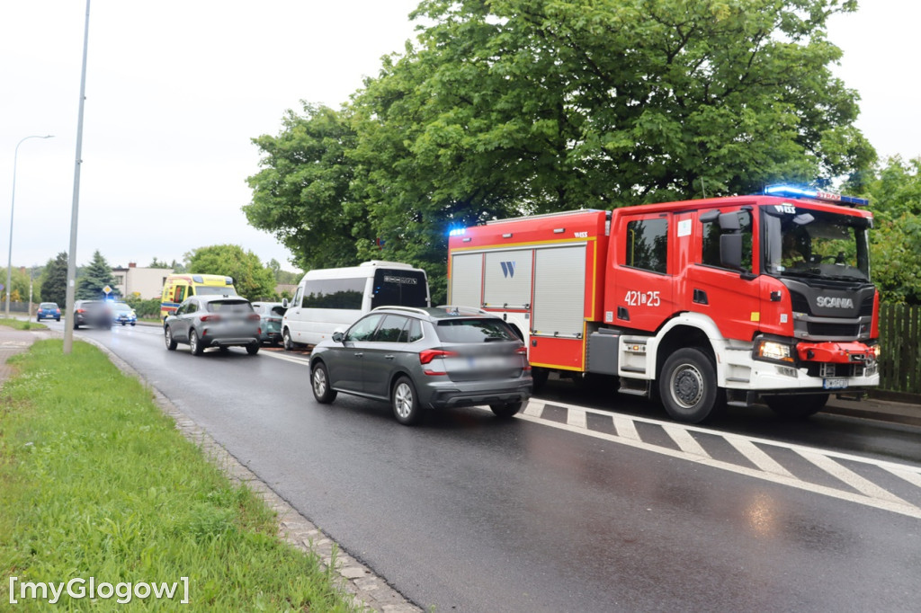 Kolizja busa w Głogowie