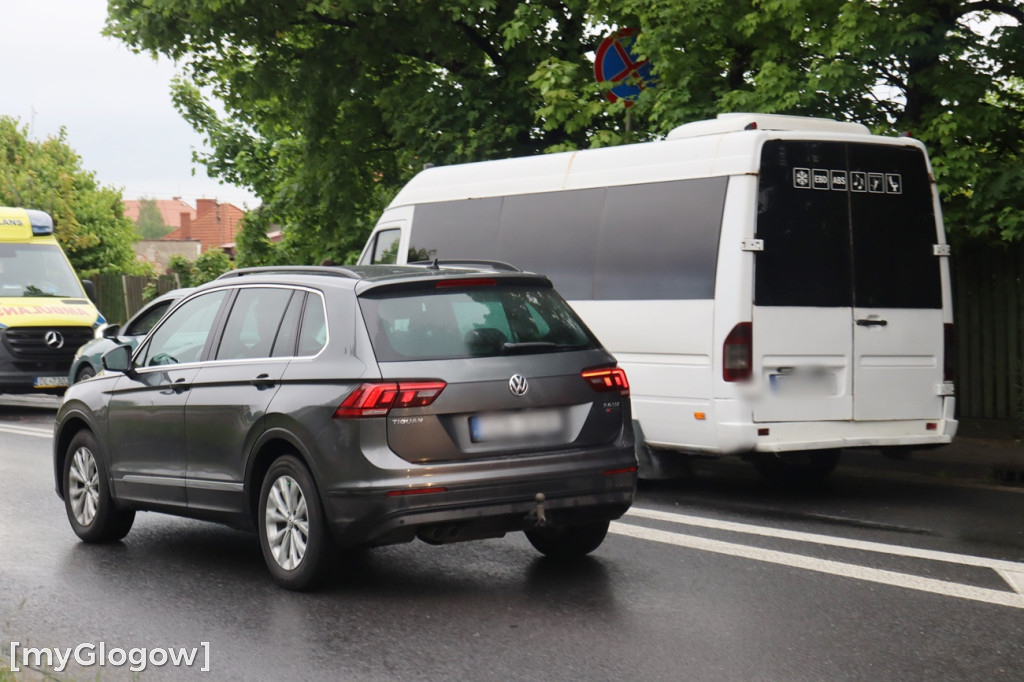 Kolizja busa w Głogowie