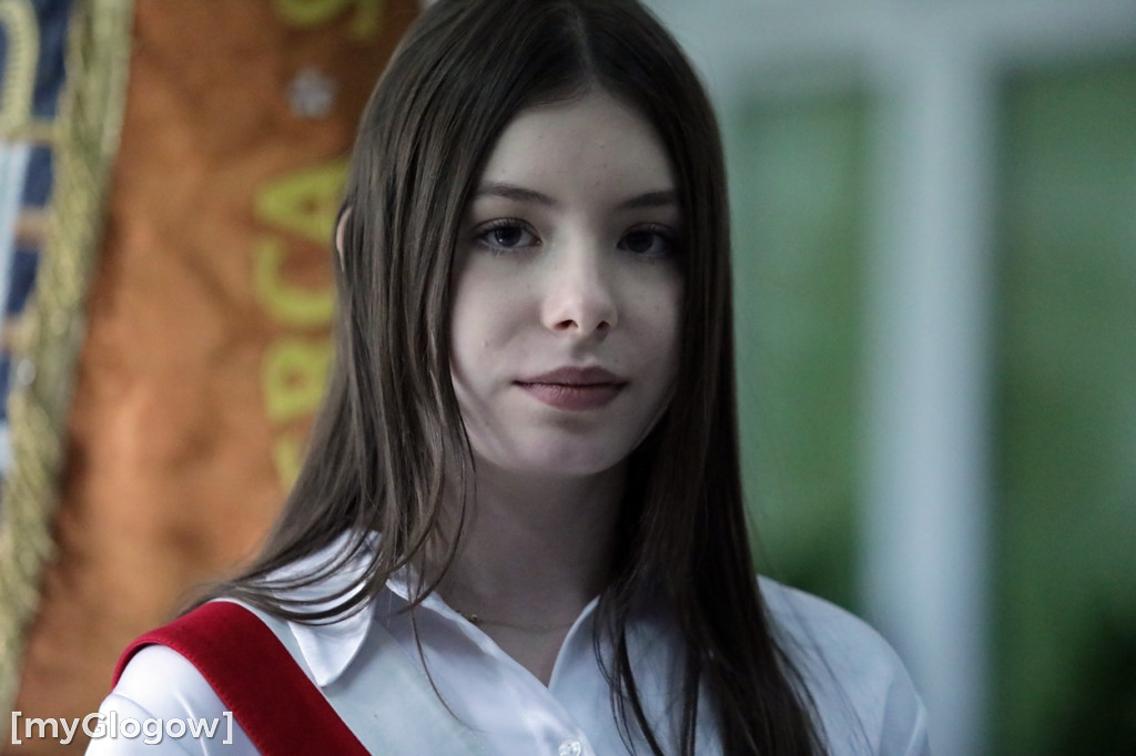 Uroczystość nadania sztandaru w szkole w Głogowie