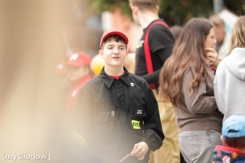 Akcja Strażacy Dzieciom na rynku w Głogowie