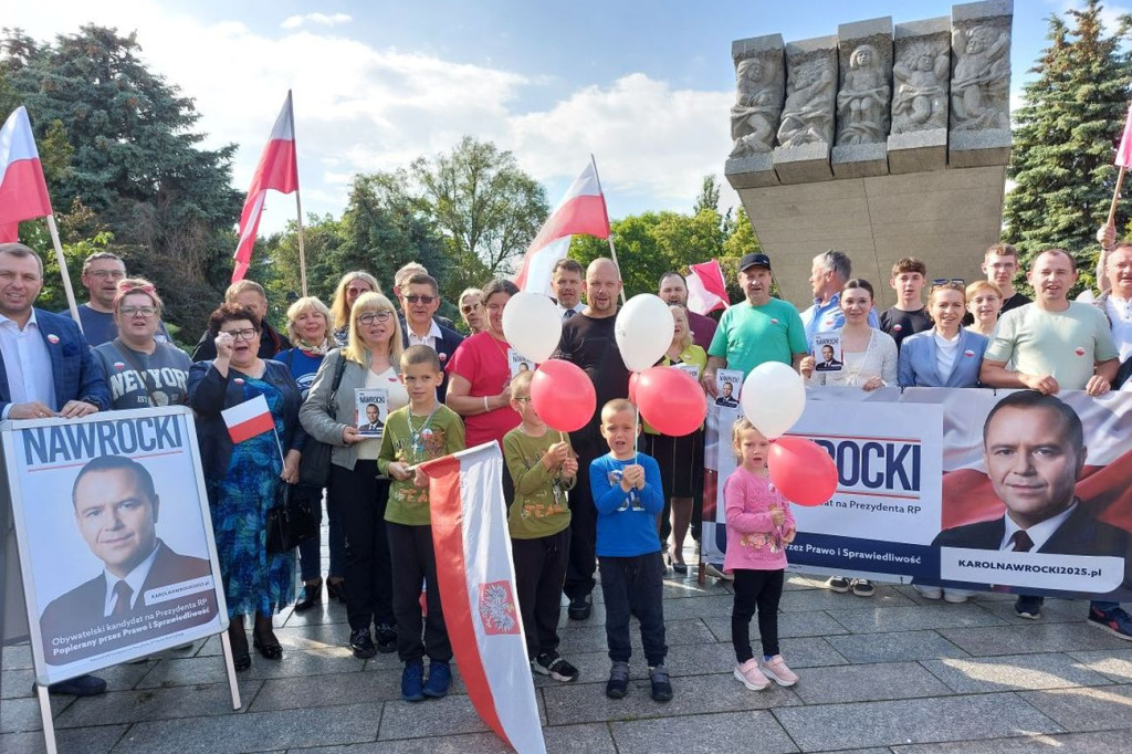 Wiec poparcia dla Karola Nawrockiego