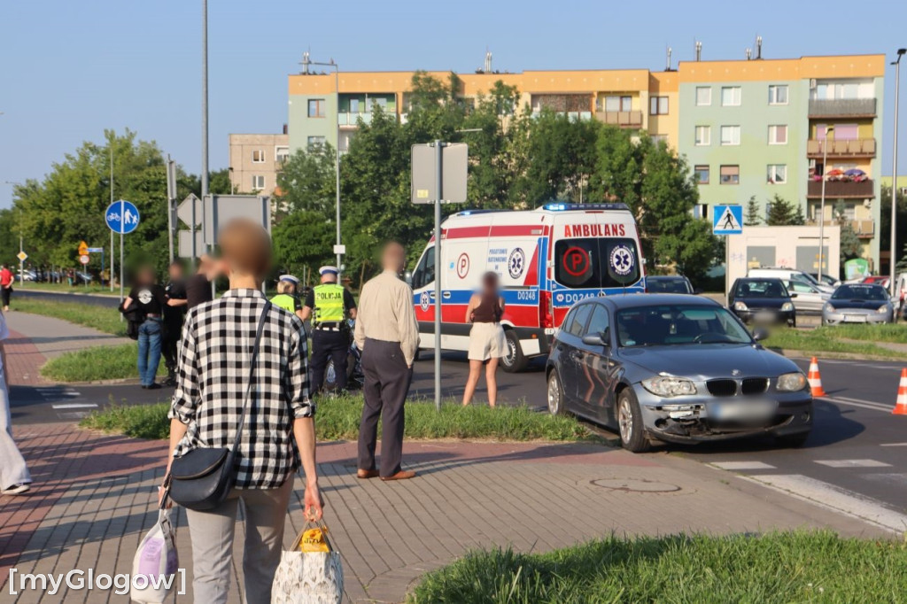 Wypadek motocyklisty na Folwarcznej
